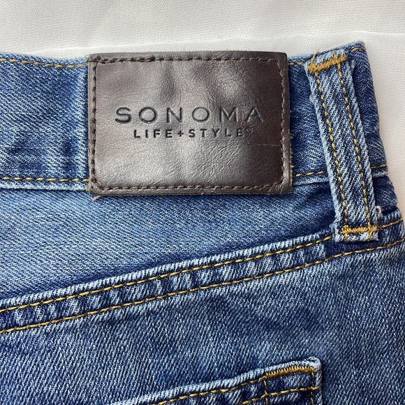 SONOMA LIFESTYLE JEAN • MEN’S SIZE 34W X 29L • GREAT CONDITION • DARK WASH - Picture 4 of 13